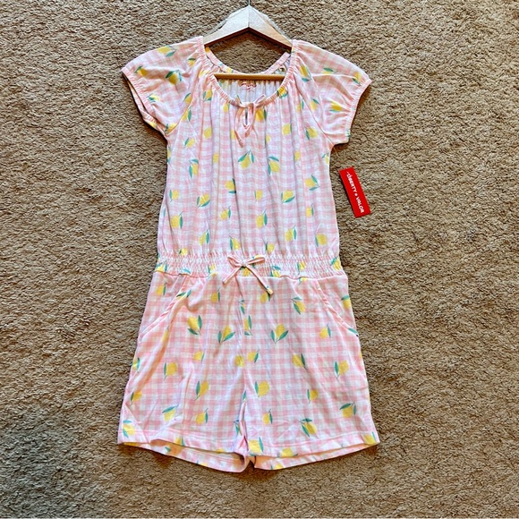 NWT Girls Lemon Romper L - Picture 6 of 6